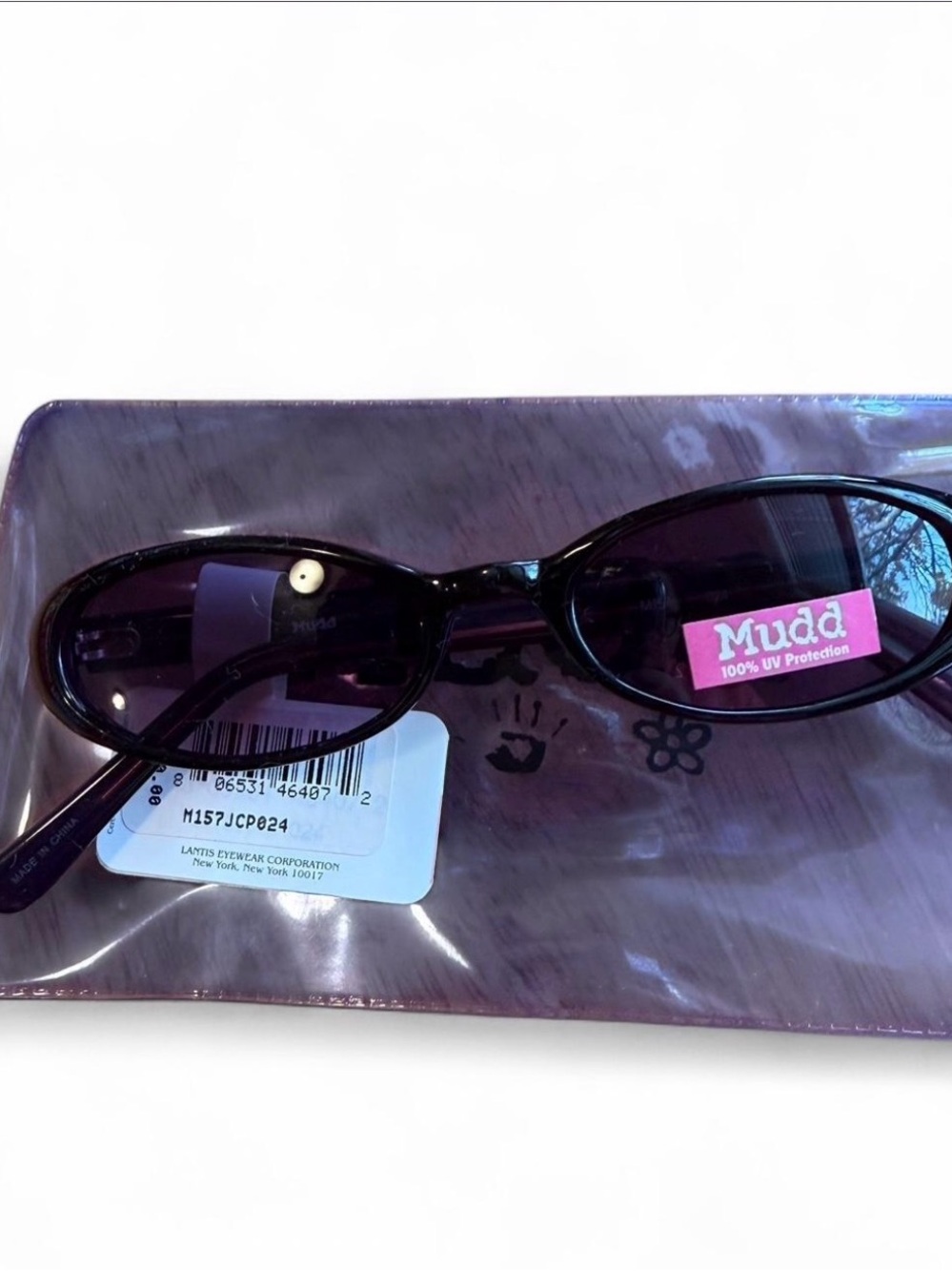 Y2K Mudd Black Oval Sunglasses